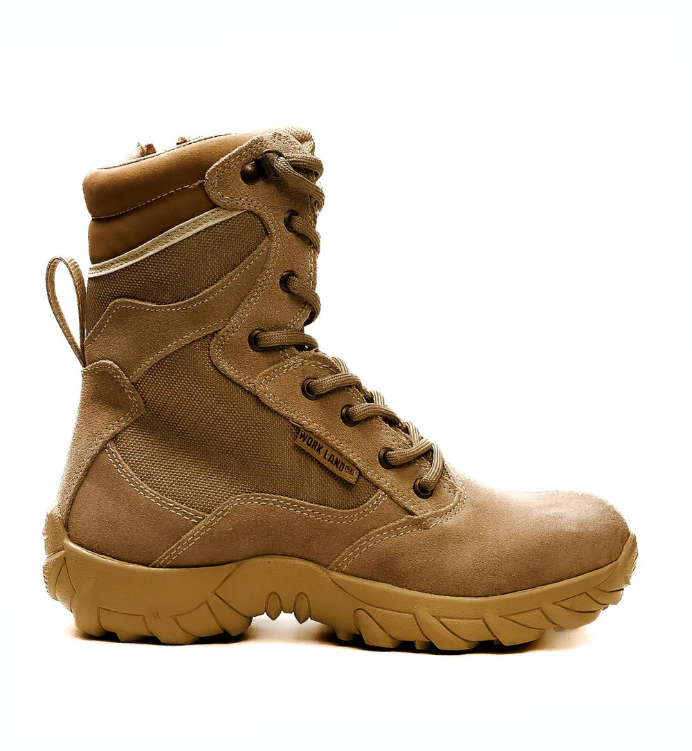 Military Tactical 10” Boots Sand