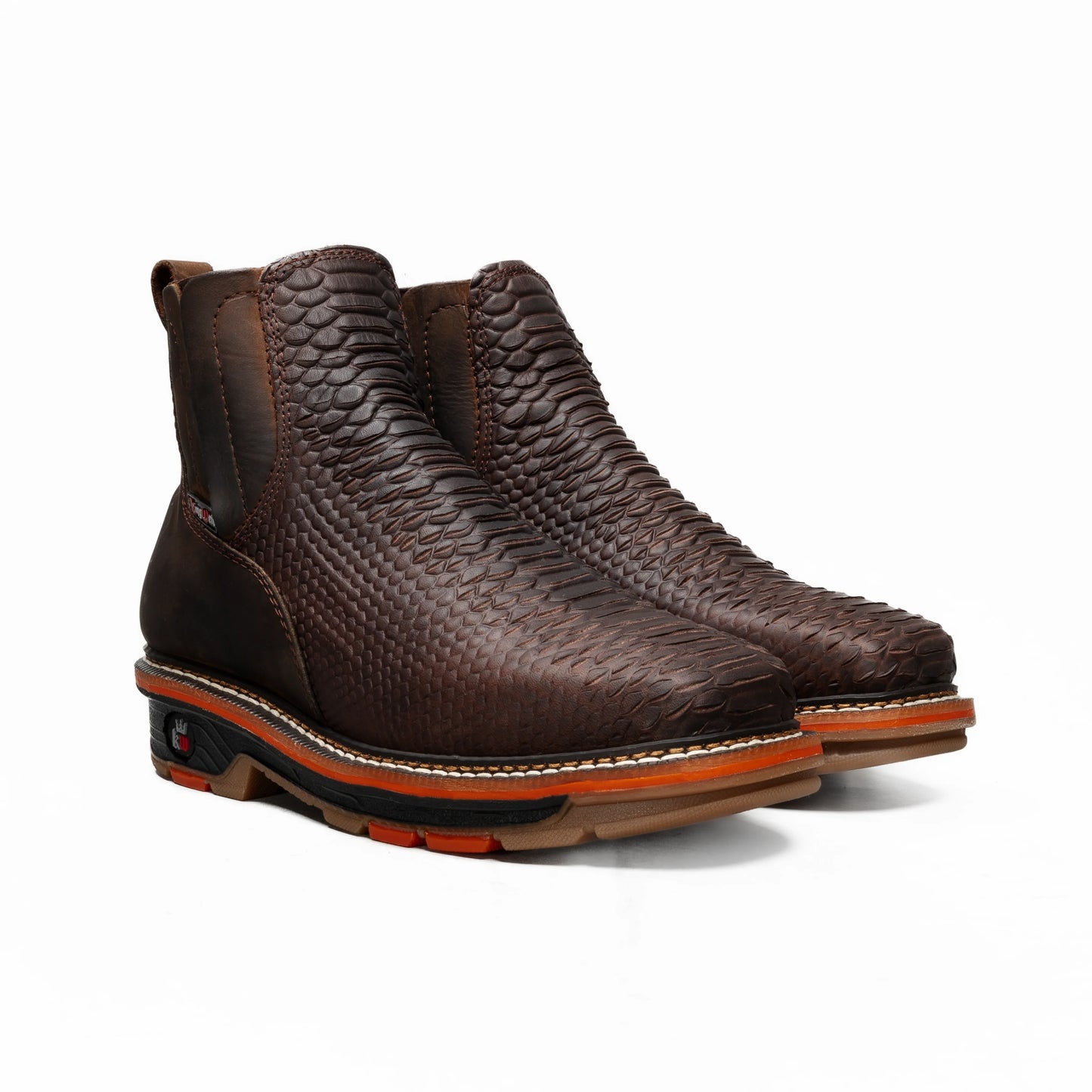 Venom 6" Python Tribute Ankle Work Boot Soft Toe, Lightweight, Square Toe, Slip On