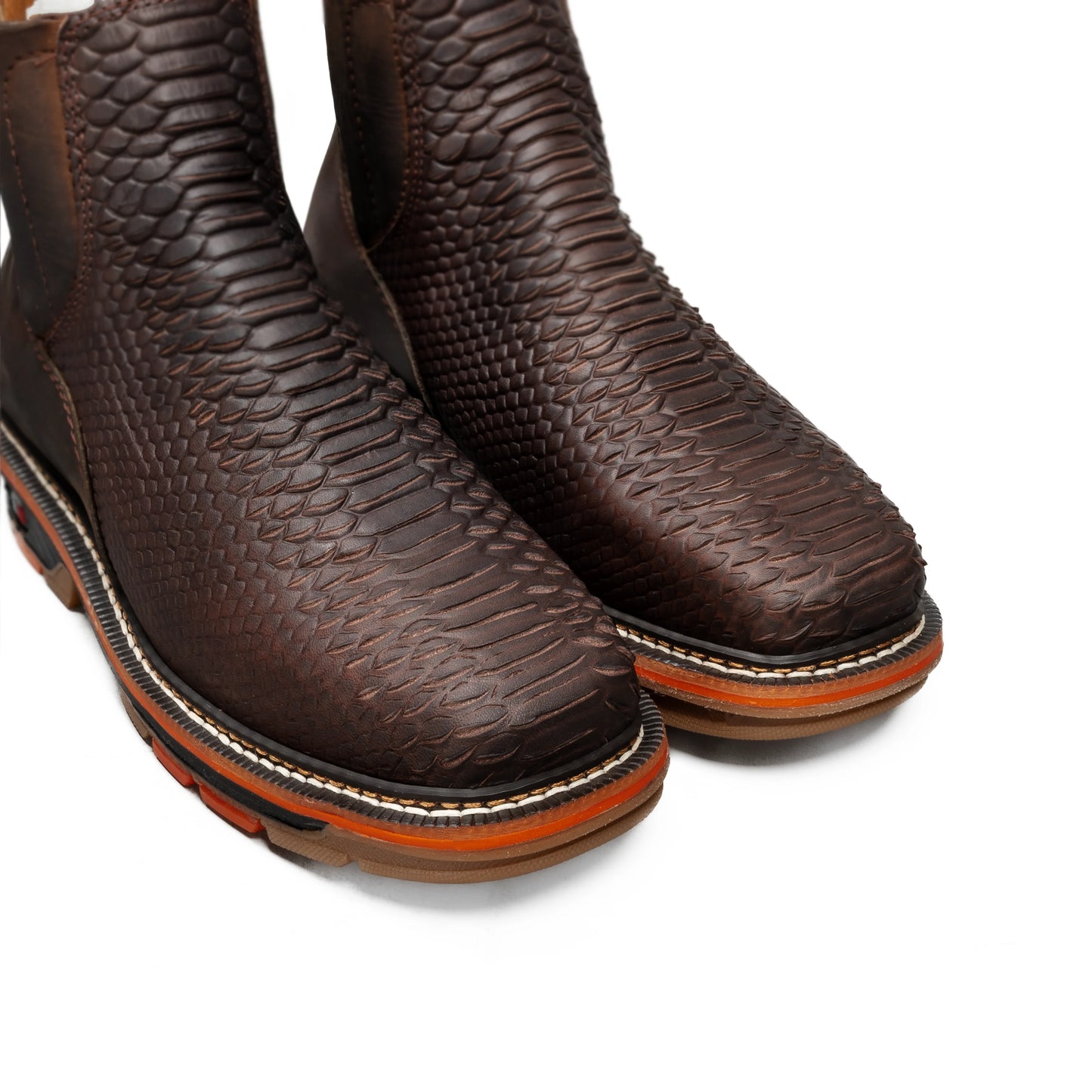 Venom 6" Python Tribute Ankle Work Boot Soft Toe, Lightweight, Square Toe, Slip On